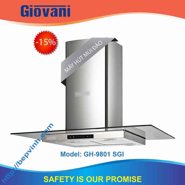 Hút mùi đảo GIOVANI GH-9801 SGI