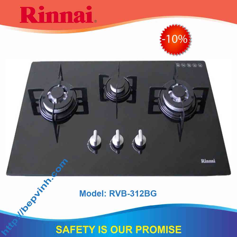 Bếp gas âm RINNAI RVB-312BG